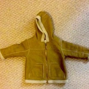 Boy lined sued jacket